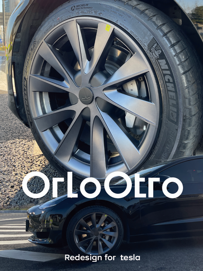 OrloOtro R1 Wheel Cover Hubcaps for Tesla Model 3